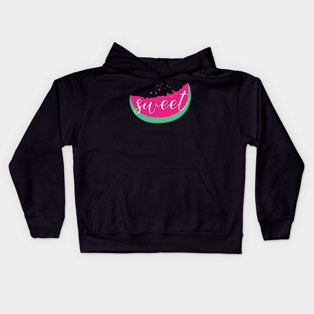 Watermelon Kids Hoodie by dddesign